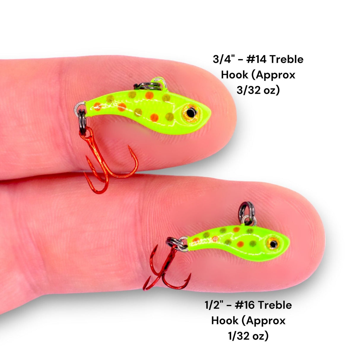 7 mother of pearl canadian wonder fishing lure TUNGSTEN T-RIP CHARTREUSE WONDERBREAD GLOW MINI VIBE BAIT – Kenders Outdoors