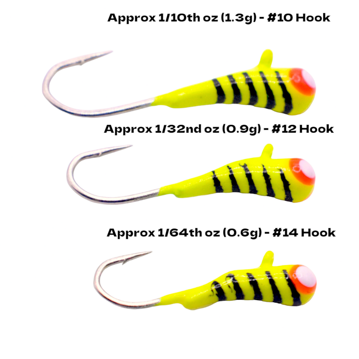 Jig Kit Custom Ice Fishing Jigs Vexan 12-Pack Tungsten Ice Fishing