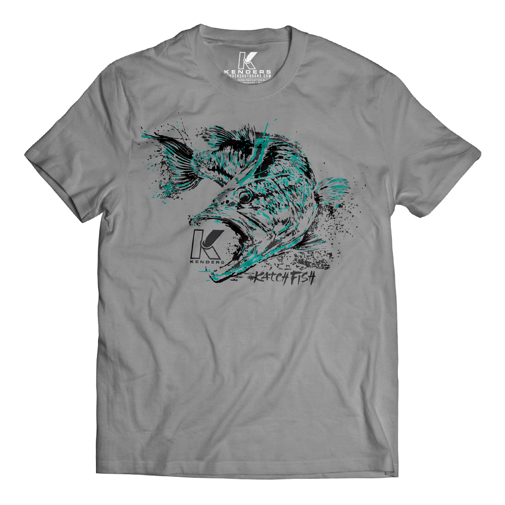 LARGEMOUTH BASS SPECIES T-SHIRT HEATHER GREY – Kenders Outdoors