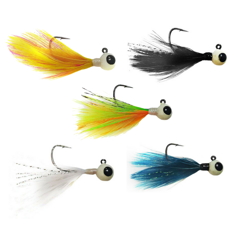 TUNGSTEN FEATHER JIGS (5 PACK)