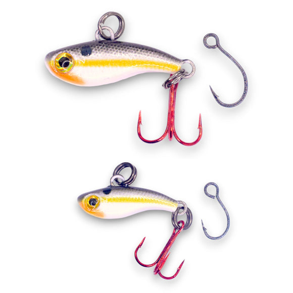 cheap vibe fishing lures NOBONDO 10 PCS Lipless Crankbait for Saltwater Freshwater 3/5 OZ VIB Lures with 3D Eyes, Sinking Crank Baits Swimbaits Minnow for Bass Trout Catfish Pike Walleye LOT OF 3 YO-ZURI DUEL