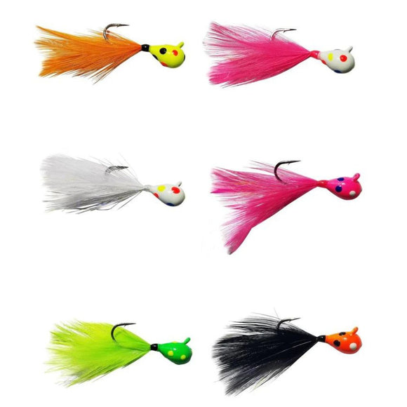 TUNGSTEN WONDER FEATHER JIGS (6 PACK) 6mm #8 Hook (1/8th oz)