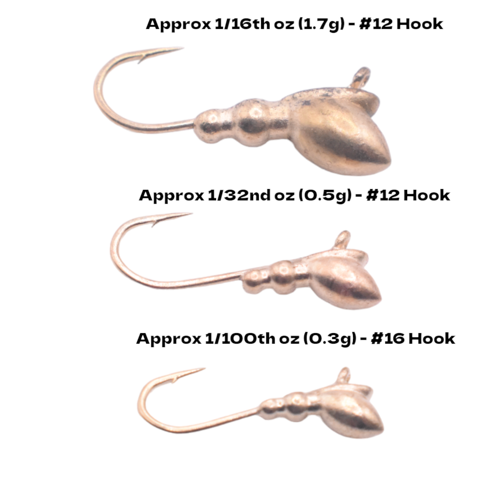 METALLIC GOLD ANT TUNGSTEN JIG 3mm METALLIC GOLD ANT TUNGSTEN JIG 3mm