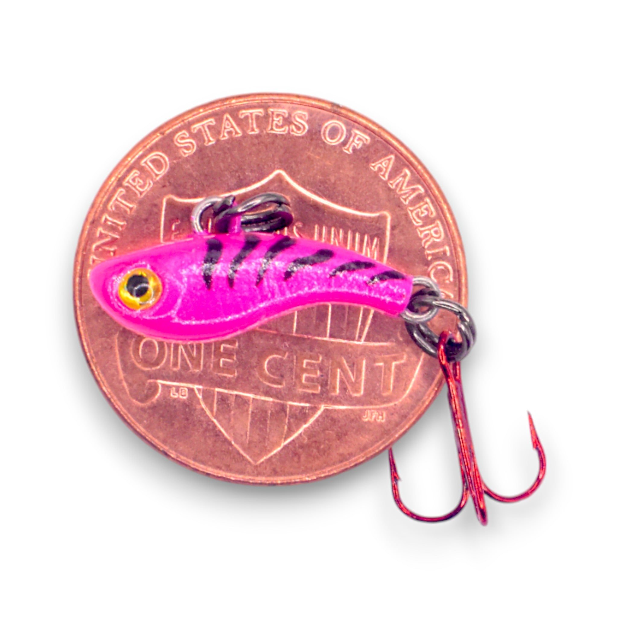 TUNGSTEN T-RIP PINK TIGER GLOW MINI VIBE BAIT – Kenders Outdoors