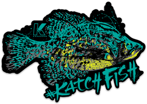 CRAPPIE BUCKET DECAL DARK - Kenders Outdoors