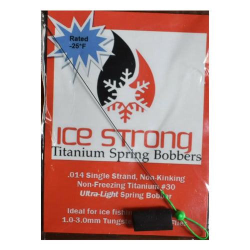 Ice Strong Outdoors Titanium Spring Bobber - Neon Green - Ultra-Light