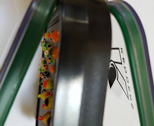 36 PIECE BRIGHT UV LARGE HOOK TUNGSTEN JIG SET WITH LARGE PAD BOX