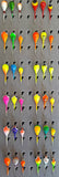 36 PIECE BRIGHT UV LARGE HOOK TUNGSTEN JIG SET WITH LARGE PAD BOX - Kenders Outdoors