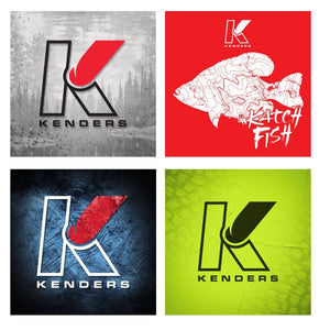 KENDERS 3" X 3" STICKERS 4-PACK