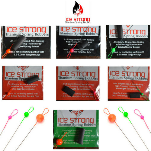 st croix ice rods spring bobbers ICE STRONG TITANIUM SPRING BOBBERS Pulse Micro Finesse Sensitive