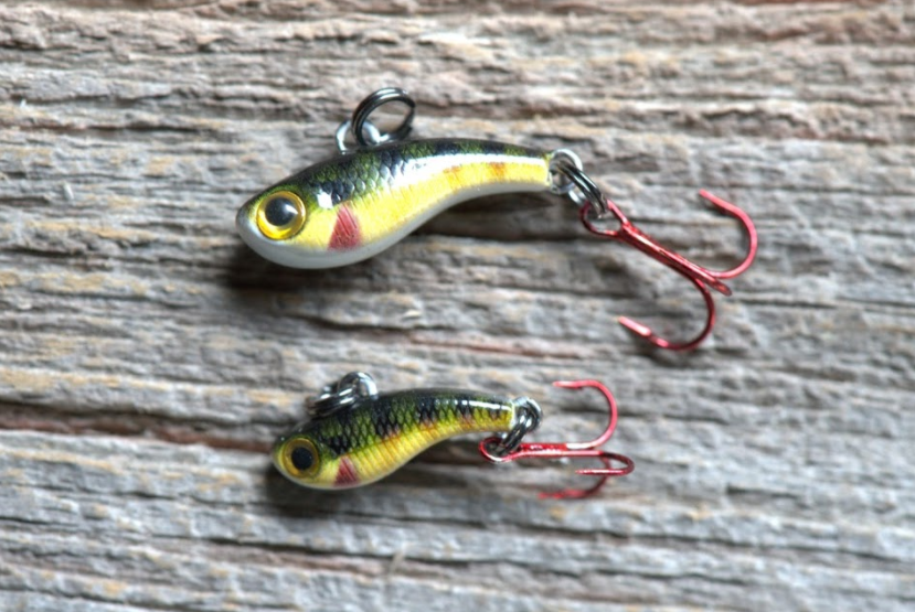 best ice fishing lure for bluegill Kenders T-Rip Mini Vibe Bait