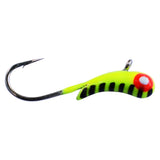 CHARTREUSE STRIPE TUNGSTEN KANOE JIG - Kenders Outdoors