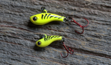 TUNGSTEN T-RIP CHARTREUSE TIGER GLOW MINI VIBE BAIT