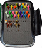 36 PIECE TUNGSTEN JIG SET (6mm - #8 Hook) WITH LARGE PREMIUM BOX - Kenders Outdoors