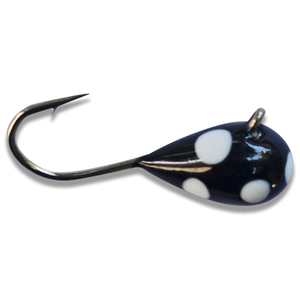 BLACK GLOW SPOT NO EYE TUNGSTEN JIG - Kenders Outdoors