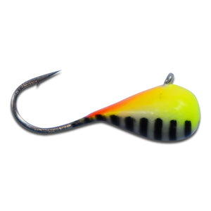 Tungsten Ice Jig 5mm Chartreuse Pearl Stripe Glow - Kenders Outdoors TK1055