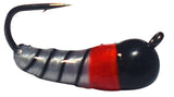 BLACK RED WHITE TUNGSTEN AKUA JIG SKUD