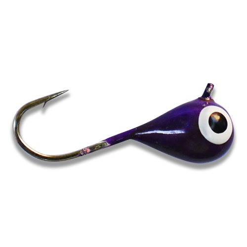 (Large Hook Series) Purple Glow Tungsten Jig 6.8mm - #8 Hook