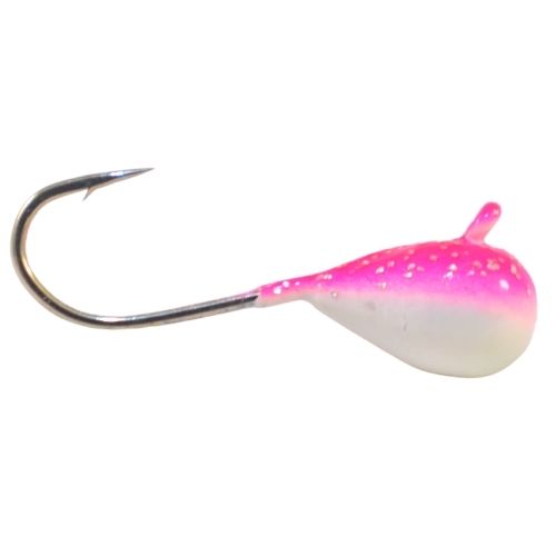 (Large Hook Series) Pink Glitter Glow 6mm - #8 Hook