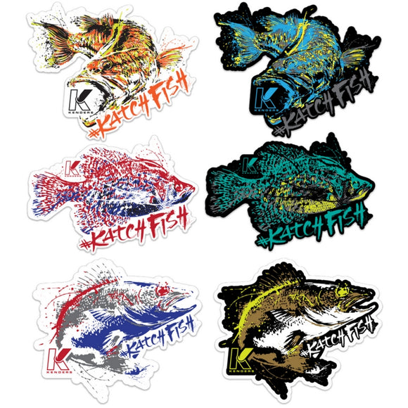 KENDERS ALL SPECIES DECALS 6-PACK - Kenders Outdoors