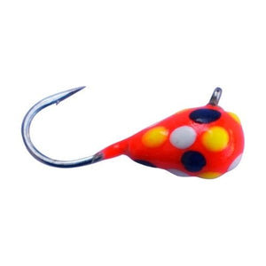 RED WHITE YELLOW BLUE SPOT GLOW TUNGSTEN JIG - Kenders Outdoors