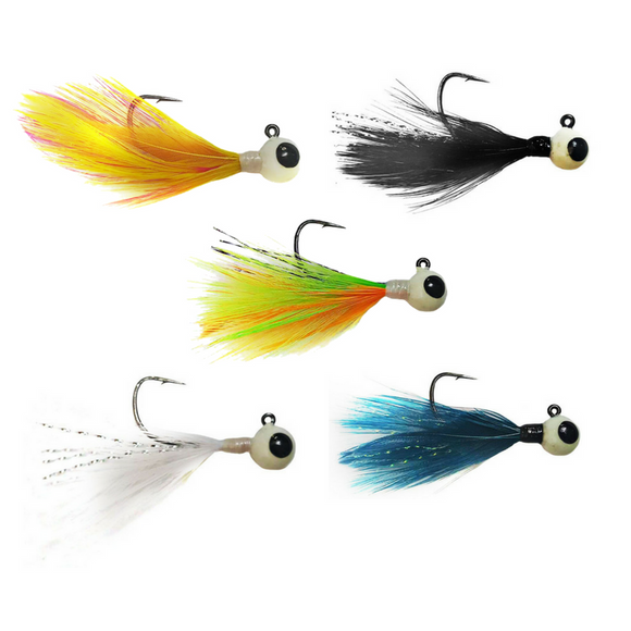 TUNGSTEN FEATHER JIGS (5 PACK) TUNGSTEN FEATHER JIGS (5 PACK)