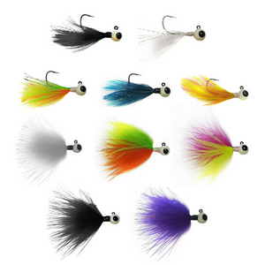 Crappie Jigs Fishing Lures with Feather