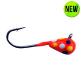 RED WHITE YELLOW BLUE SPOT GLOW TUNGSTEN JIG - Kenders Outdoors