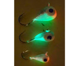 WHITE CHARTREUSE SMOKE GLOW TUNGSTEN JIG - Kenders Outdoors