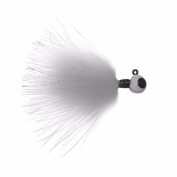 WHITE MARABOU TUNGSTEN JIG - Kenders Outdoors