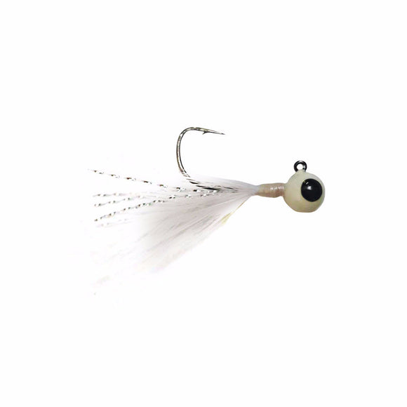 WHITE TUNGSTEN FEATHER JIG - Kenders Outdoors