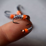 METALLIC COPPER ORANGE WHITE TUNGSTEN AKUA JIG SKUD