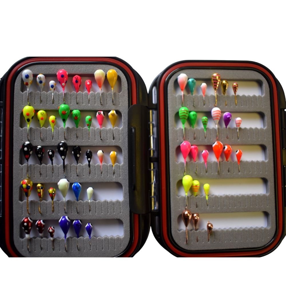Kenders Outdoors 60 PIECE TUNGSTEN JIG SET WITH PREMIUM BOX
