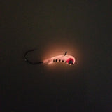 PINK STRIPE GLOW TUNGSTEN KANOE JIG - Kenders Outdoors