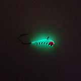 WHITE STRIPE GLOW TUNGSTEN KANOE JIG - Kenders Outdoors